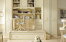 Finitura H02 patinato magnolia sovracolore azzurro