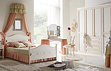 Finitura N03 bianco patinato sovracolore rosa