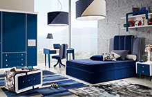 FINITURA L40 / L01 LACCATO BLU PROFONDO E BIANCO