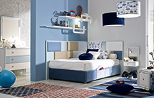 FINITURA N02 BIANCO PATINATO CON SOVRACOLORE AZZURRO