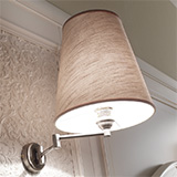 Art. PA012 High lampshade for wall light with smooth fabric