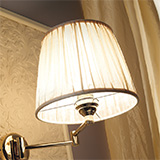 Art. PA010 Lampshade for wall light with pleated fabric