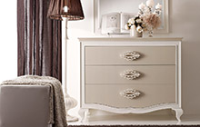 LACQUERED ASH FINISH FR03 DOVE GREY AND WHITE LACQUER
ANDROMEDA 3-DRAWER DRESSER
ANDROMEDA  MIRROR