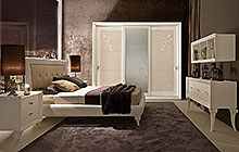 LTTOD2  bed / CDTODPF nightstand - DEMETRA  wardrobe with 3 sliding doors / CRTOD3F console table / LBTOD1  wall mounted bookcase / potod armchair