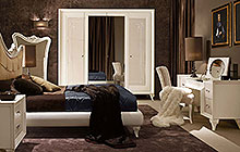 LTTOD5  letto . bed / CDTODPF nightstand / WARDROBE with 4 hinged doors / SPTOD3 mirror / contodF  onsole table / SE100 armchair