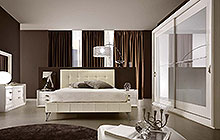 LTTOD1 bed / CDTODZ nightstand / COTODZ dresser / KASIA wardrobe with 2 sliding doors